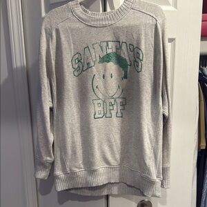 Aerie Gray Santa's BFF Sweater